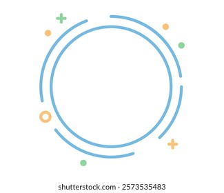 Modern minimalist design featuring a light blue circular frame with pastel accents.  Perfect for websites, social media, presentations, and branding.