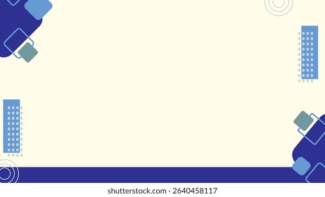 Modern minimalist digital background in blue and cream tones, perfect for presentations, web design, and other creative projects