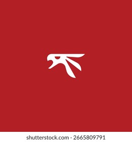 Modelo de vetor de design de logotipo de águia moderno e minimalista