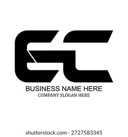 Modern minimalist EC logo design for businesses and startups, unique EC branding, creative EC identity, professional EC icon, flat and vector logo inspiration for strong brand presence