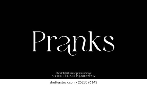 modern minimalist elegant alphabet. futuristic upper case sans serif font. vector design