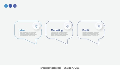 Moderno minimalista elegante limpio circular pasos editable infografía diseño Plantilla Vector