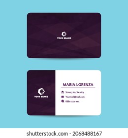 modern, minimalist, elegant, luxury business card template for your brand and identity