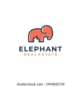 Modern and minimalist Elephant Real Estate Logo Design Inspiration