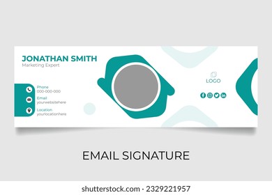 Modern and minimalist email signature.