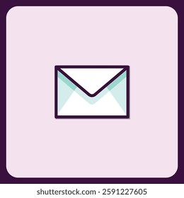 Modern Minimalist Envelope Icon Design for Email Communication