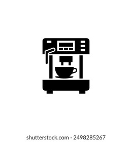 Modern, minimalist espresso machine icon for coffee enthusiasts.