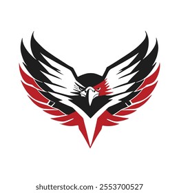 Modern Minimalist Falcon V Vector Clip art