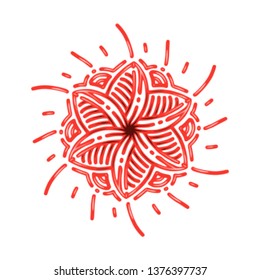 Modern Minimalist Flower Illusrtation, Logo, icon,Isolated Vector
