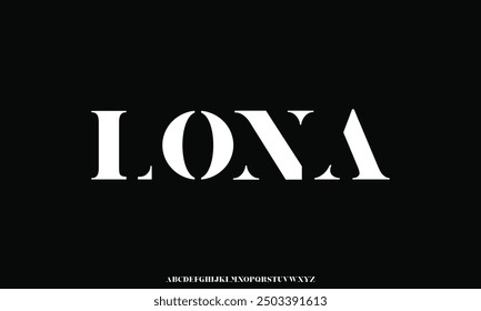 modern minimalist futuristic scifi alphabet font. digital space typography vector illustration design