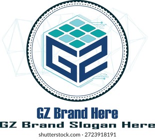 Modernes und minimalistisches G2-Monogramm-Logo kombiniert mit einer 3D-isometrischen Würfel-Struktur. Mit digitalen Leiterplattenleitungen zur Darstellung von Konnektivität, Logik und Technologie. Diese Vektorgrafik eignet sich perfekt für Softwareunternehmen, IT-Unternehmen, Gaming-Marken und Unternehmensidentitäten. In einer professionellen Farbpalette aus Teal und Marineblau. Markenname und Text werden nicht nur zu Präsentationszwecken angezeigt.
