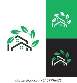 Modern Minimalist Garden House Logo for Landscaping, Lawn Care Business, Company, Dealer, etc. 