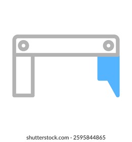 Modern Minimalist Gate Vector Illustration Icon