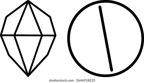 Modern minimalist geometric art print featuring simple shapes.