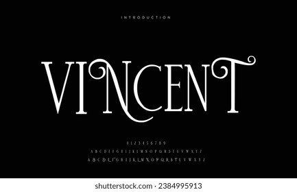 a modern minimalist geometric font fashion typeface design