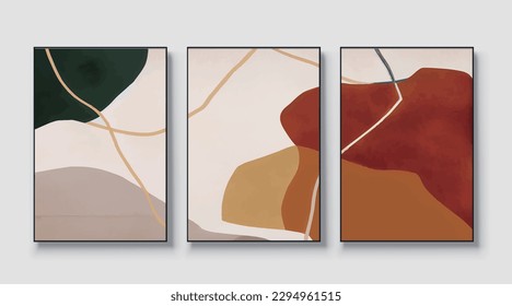 Moderno patrón de vector de textura de oro minimalista, pintura de arte abstracto.
