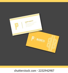 Modern minimalist golden business card 