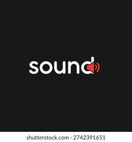 A modern and minimalist graphic design featuring the word 