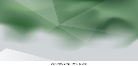 Modern minimalist green fluid gradient on white background. Social ads banner or Landing page.