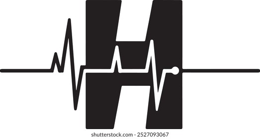 Modern Minimalist Healthcare Logo vector with Medical Symbol Integration