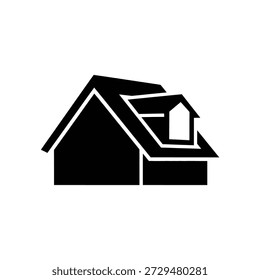 Modernes minimalistisches Haus flaches Design, Vektorgrafik skalierbar Grafik