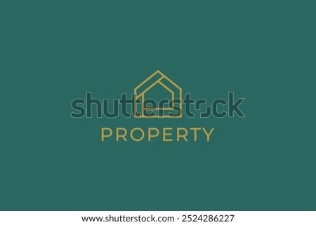 Modern Minimalist House Logo Design For Real Estate Agencies, Property Developers, and Home Builders