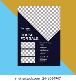 Modern Minimalist house for sale flyer design