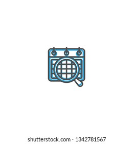 Modern and minimalist icon design. Management icon vector design illustration