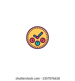 Modern and minimalist icon design. Management icon vector design illustration