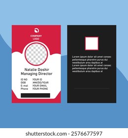 Modern and minimalist id card template | Creative id card design for your company employee