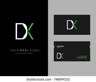 Modern minimalist initial D & X logo template vector