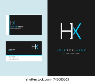 Modern minimalist initial H & X logo template vector