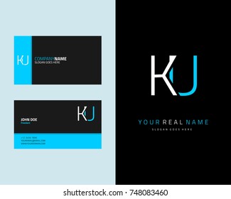 Modern minimalist initial K & U logo template vector