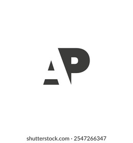 Modern Minimalist Initial Logo Design with Letter A and P