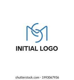 diseño moderno y minimalista del logotipo de las iniciales para su identidad
