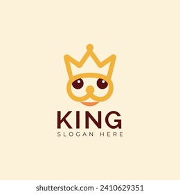 Modern Minimalist King Logo Design
