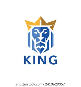 Modern Minimalist King Logo Design