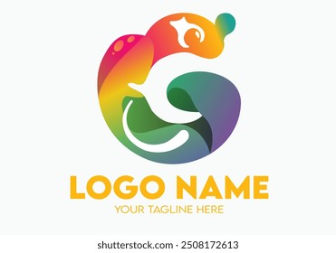 Modern Minimalist Letter G Gradient Logo Design for Businesses With Soft Cute Effects Professional Creative Logo Design for Brands, and companies