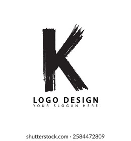 Modern Minimalist Letter K Logo Concept