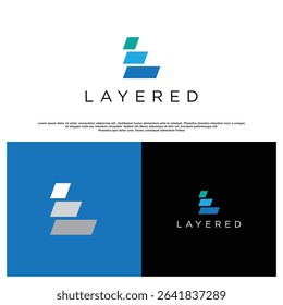 Modern minimalist letter L logo icon vector.