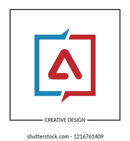 Modern and minimalist Letter A Logo Template Design