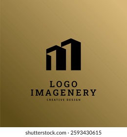 A modern and minimalist letter "M" logo design with a sleek and elegant look. Perfect for branding, corporate identity, business logos, and luxury brands. The bold and stylish design makes it versatil