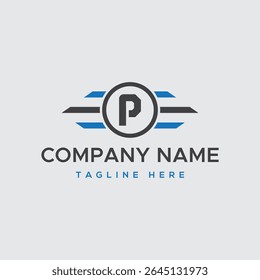 Modern Minimalist Letter P Logo Design Speed,  Professionalism, and Innovation