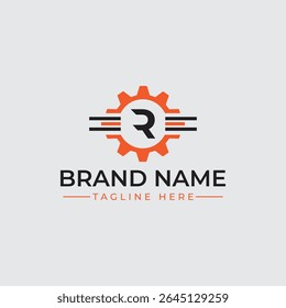 Modern Minimalist Letter R Logo Design Elegant and Speed Inspired Branding