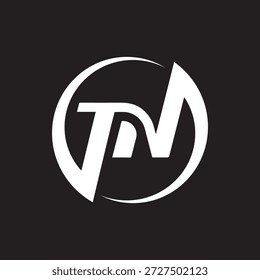 Modern and minimalist letter TN monogram logo icon with clean and professional typography. Ideal for business branding, corporate identity, startups, digital platforms, and creative use.
