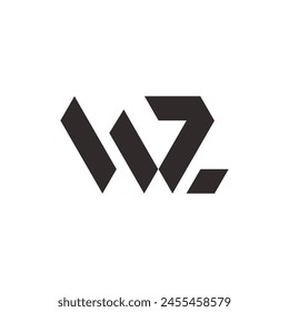 Modern Minimalist Letter W and Z Logo concept fully editable