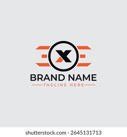 Modern Minimalist Letter X Logo Design Speed, Technology, and Branding
