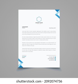 Modern and minimalist letterhead design template