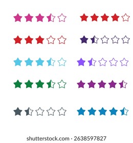 Modern minimalist line elements set — trendy linear frames featuring stars, arches, and geometric shapes. A decorative vector collection in boho style.