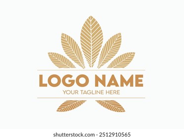 Design de logotipo minimalista moderno para empresas eco-amigáveis com flores e folhas efeito, Design de logotipo criativo profissional para marcas relacionadas com a natureza, Logotipo para empresas naturais e ambientais